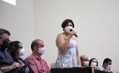 Vice-reitora Eliane Cavalcanti destacou a importância da luta conjunta em defesa da universidade