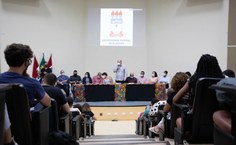 Aula inaugural no auditório da Reitoria, Campus A.C. Simões