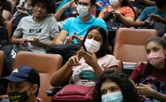 Aula inaugural no auditório da Reitoria, Campus A.C. Simões