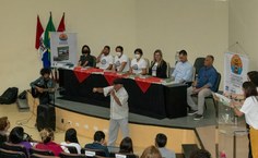 Mestre Jorge Calheiros e o músico Eduardo Pereira abrilhantaram foram as atrações culturais do evento