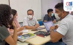 Reunião do grupo de pesquisa coordenado por Fernando Pimentel