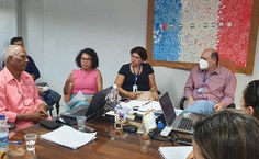 Professora Cícera, diretora da Escola de Enfermagem, também falou da problemática vivenciada em toda a Ufal em relação à saúde mental