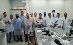 Atividades aconteceram no Laboratório de Microscopia do ICBS