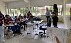 Professora Elaine Pimentel à frente da ação de colaboração com a Justiça Eleitoral alagoana