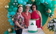 Professoras Clodis Tavares, Cristina Tereza e Cícera Albuquerque (diretora do EENF)