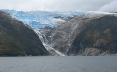 Geleira dos canais chilenos - passagem do navio à Antártica