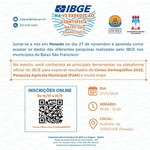IBGE promove palestra sobre Banco de Dados Geoespaciais