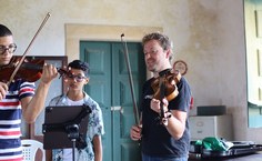 Oficina de violino, ministrada por Alejandro Aldana, de São Paulo