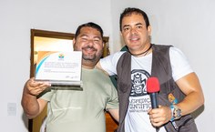 Maciel Oliveira, presidente do CBH São Francisco, foi um dos homenageados pelo apoio e dedicação às Expedições e à causa ambiental do Velho Chico