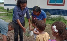 Crianças atendidas no projeto