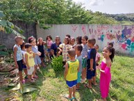 Crianças atendidas no projeto