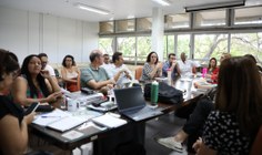 Reunião no gabinete da Reitoria