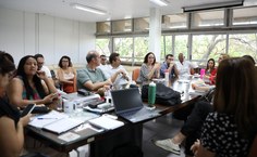 Reunião no gabinete da Reitoria