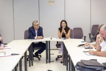 Reunião com a nova gestão da ANA em janeiro. Foto: Jonilson Lima/ANA