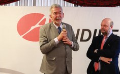 Paulão ao lado do presidente da Andifes, reitor Ricardo Fonseca