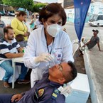 A vice-reitora Eliane Cavalcanti liderou a equipe de testagem durante a Expedição do São Francisco