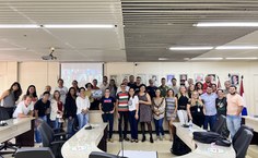 Parte da equipe de pesquisadores da 6ª Expedição