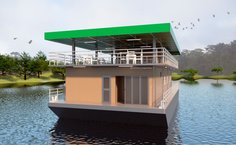 Marquete da base flutuante, que em Alagoas receberá o nome de Aguapé