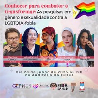 No Dia do Orgulho, evento discutirá pesquisas sobre gênero e sexualidade