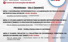 Seminário Governança Metropolitana de Maceió