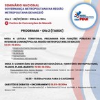 Seminário Governança Metropolitana de Maceió
