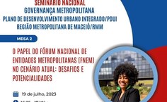 Seminário Governança Metropolitana de Maceió