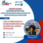 Seminário Governança Metropolitana de Maceió