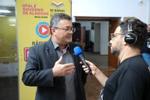 Diretor-presidente da Fapeal, Fábio Guedes, prestigiou a solenidade de abertura