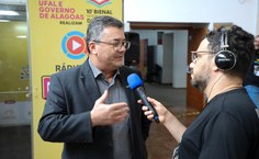 Diretor-presidente da Fapeal, Fábio Guedes, prestigiou a solenidade de abertura