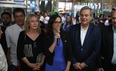 A cônsul da Argentina, Julieta Grande, também participou da abertura da Bienal