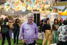 Professor e economista Cícero Péricles afirma que a Bienal é a maior vitrine da cadeia produtiva do livro (Foto Renner Boldrino)