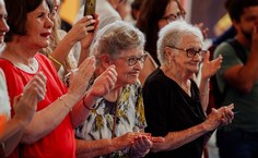 Público presente ao estande da Argentina