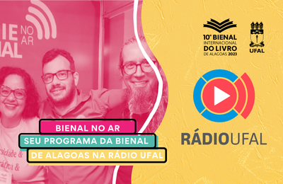 Equipe do Bienal no Ar:  jornalistas Lenilda Luna e Carlos Madeiro; direção técnica de Edilberto Sandes (Brother)