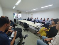 Pedro Robério, presidente do Sindaçúcar, durante a reunião anual da Ridesa, realizada no Centro de Inovação de Jaraguá