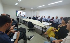 Pedro Robério, presidente do Sindaçúcar, durante a reunião anual da Ridesa, realizada no Centro de Inovação de Jaraguá