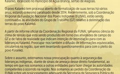 Nota de solidariedade