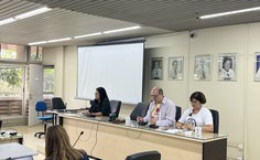 Sessão foi presidida pelo reitor e pela vice. Secretária dos Conselhos Superiores, Thaís Simões, fez os encaminhamentos administrativos necessários