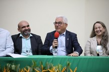 Professores Irinaldo Diniz, Eurico Lobo e Aline Fidelis