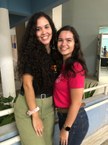 As estudantes Wanneska Thaymmá, do PET Letras e Lara Andrade, do PET Psicologia, respectivamente (Foto: Acervo Pessoal)