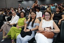 As professora Juliana Lima, Cícera Albuquerque, a servidora técnica Elma Santos e a professora Mariana Raggi