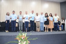 Professora Flávia Lima, senador Fernando Farias, governador Paulo Dantas, ministro Renan Filho, deputado Paulão, professor Thiago Trindade, reitor Josealdo Tonholo, vice-reitora Eliane Cavalcanti, professora Inajá Garcia ...