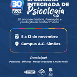 Semana de Psicologia vai lembrar dedicação para formação em seus 30 anos