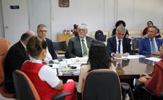 Integrantes da força-tarefa do Caso Braskem: promotores do MPAL Maurício Pitta,  José Antônio Malta,  Jorge Doria e Max Martins