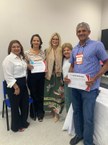Coordenadora Ana Dayse e prefeita Cecília Lima com participantes do curso