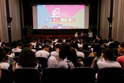 Circuito de Cinema costuma receber uma média de 600 crianças e adolescentes a cada dia de evento.