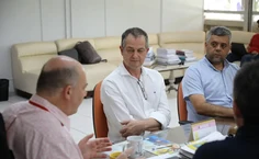 Reitor Tonholo, professor Zorzo e o diretor do IC, Davi Bibiano