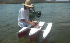 Carlos Eduardo Ribeiro Jr., designer do protótipo do drone aquáticono