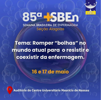 Semana Brasileira de Enfermagem acontece em Maceió dias 16 e 17 de maio