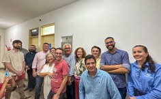 Integrantes do curso de Biblioteconomia prestigiam inauguração do Laged (Foto: João Monteiro/Ascom Fapeal)