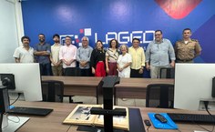 Representantes da Polícia Militar participaram da inauguração do Laged (Foto: Ascom PM-AL)